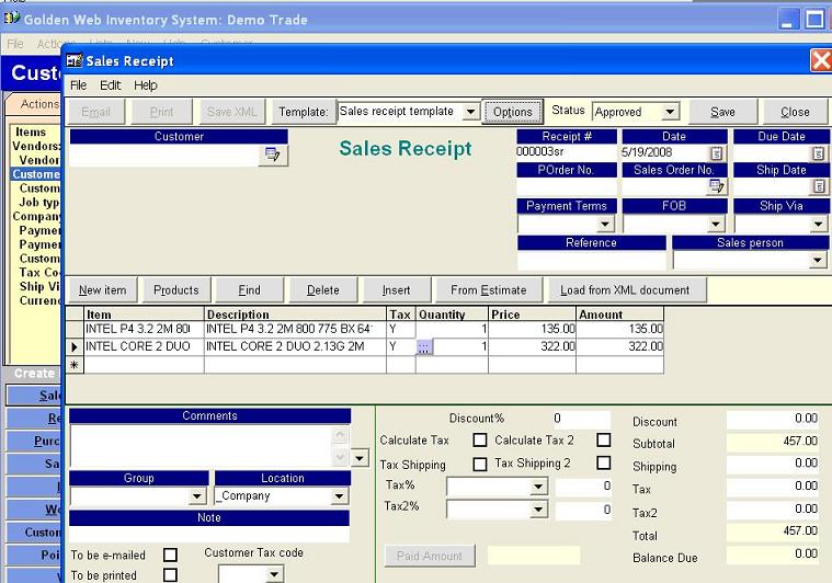 salesreceipt
