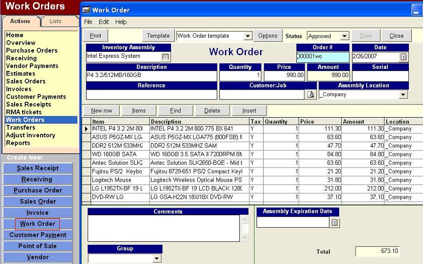 workorder