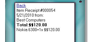 Item receipt wireless Inventory system