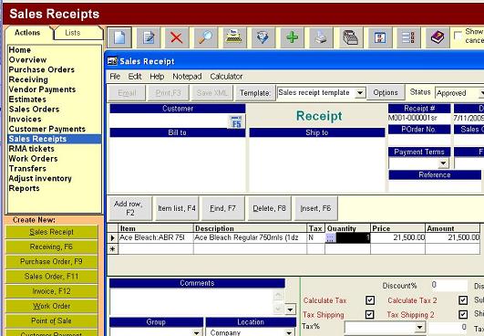  How do I input direct cash sales?
